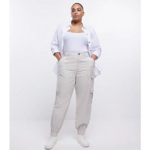 Ecru Cargo Trousers, €52 , River Island