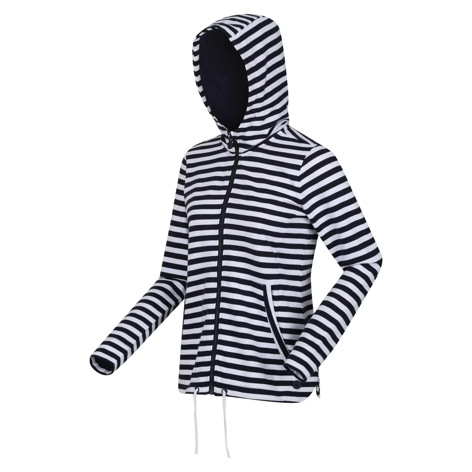 Bayla Full Zip Hoodie in Navy White Stripe, €52.45
