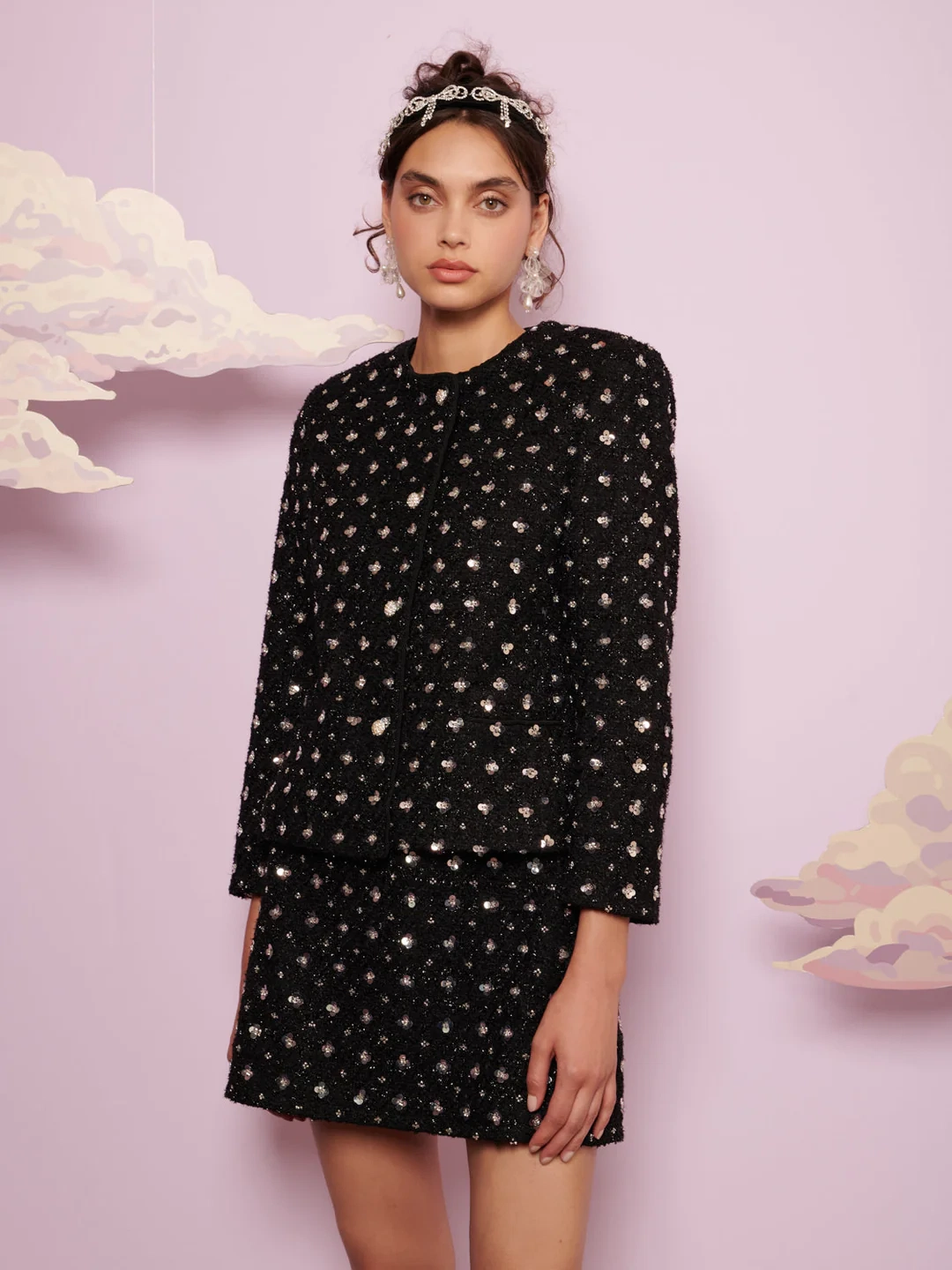 Dream Grace Embellished Tweed Jacket, €199, Sister Jane