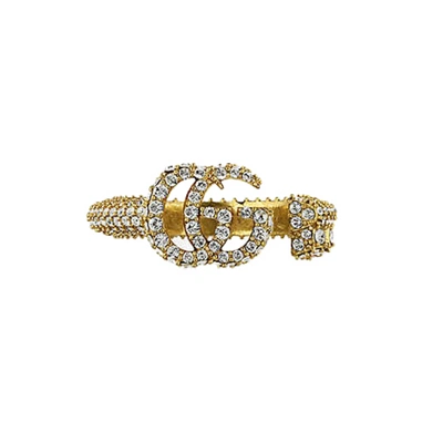 Gucci Double G Key Gold-Tone Brass and Crystal Ring,  €430