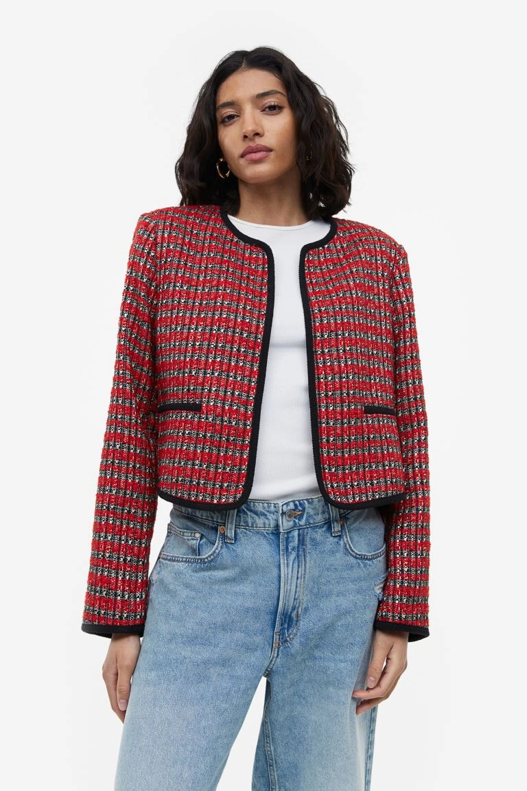 Textured-Weave Jacket, €49.99, H&M