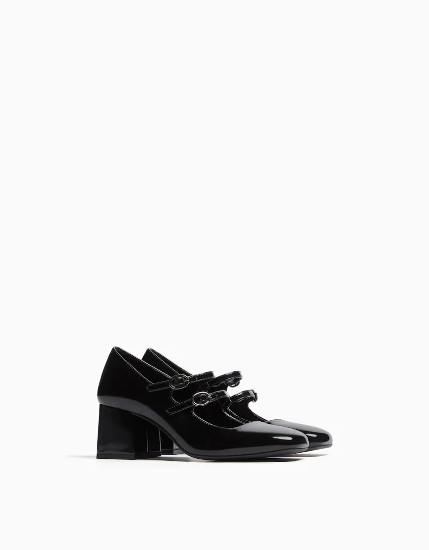 Mary Jane Block Heel Shoes, €39.99, Bershka
