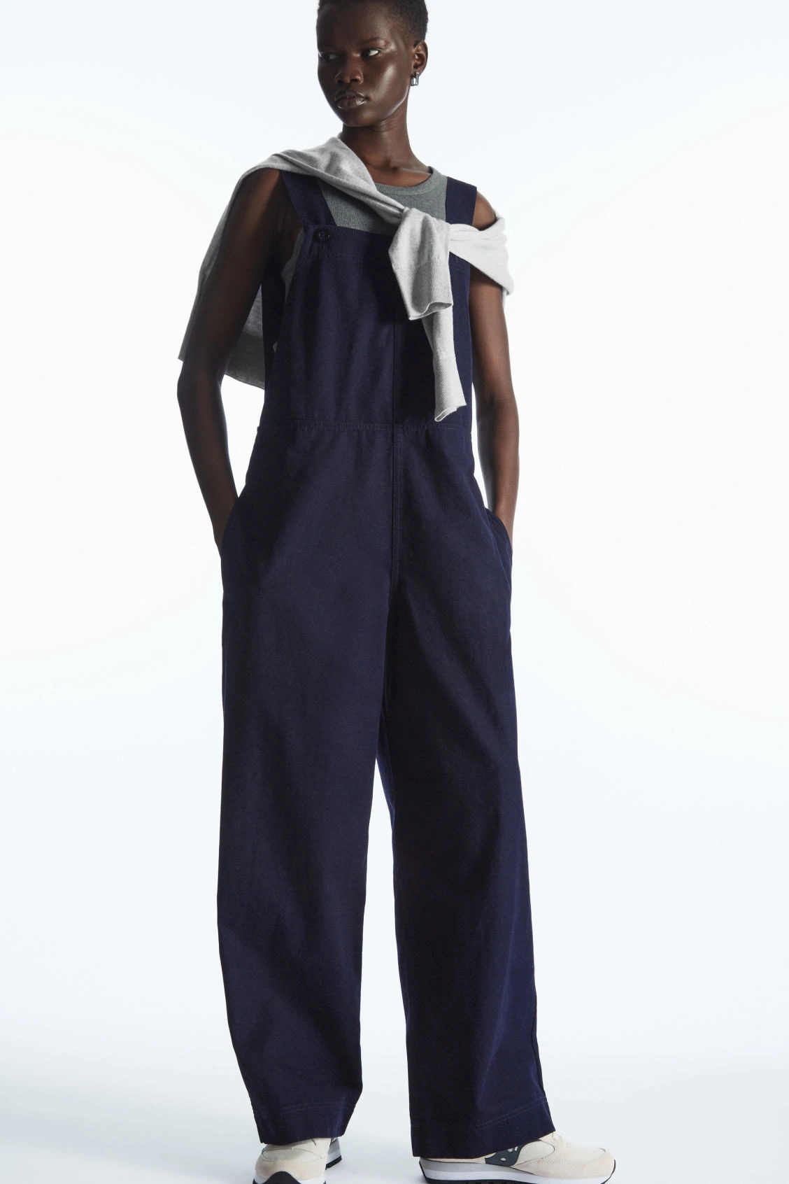 Wrap-Back Wide-Leg Dungarees, €99, Cos