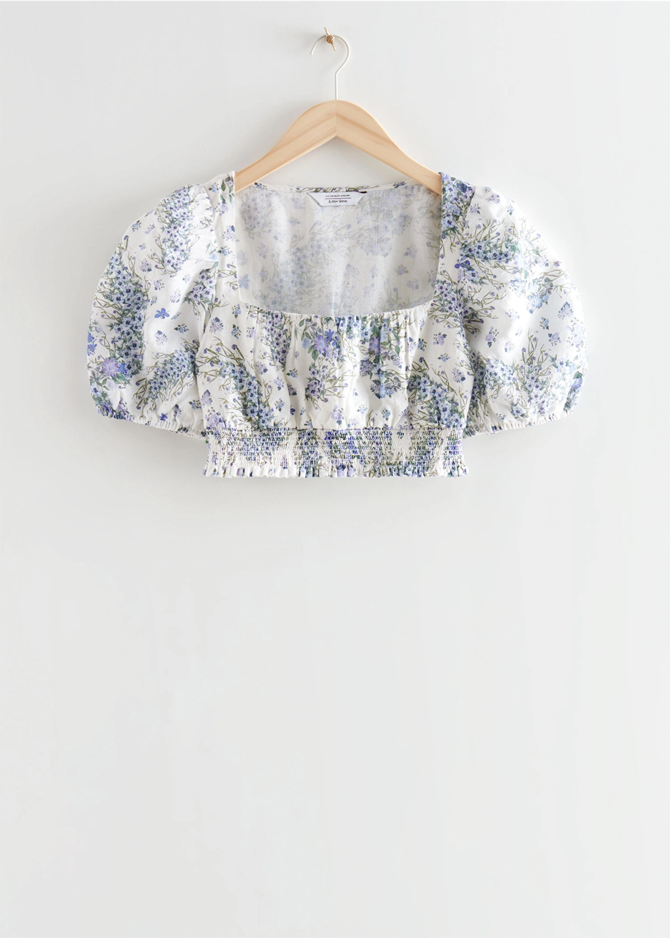 Printed Puff Sleeve Crop Top, €69, &Other Stories