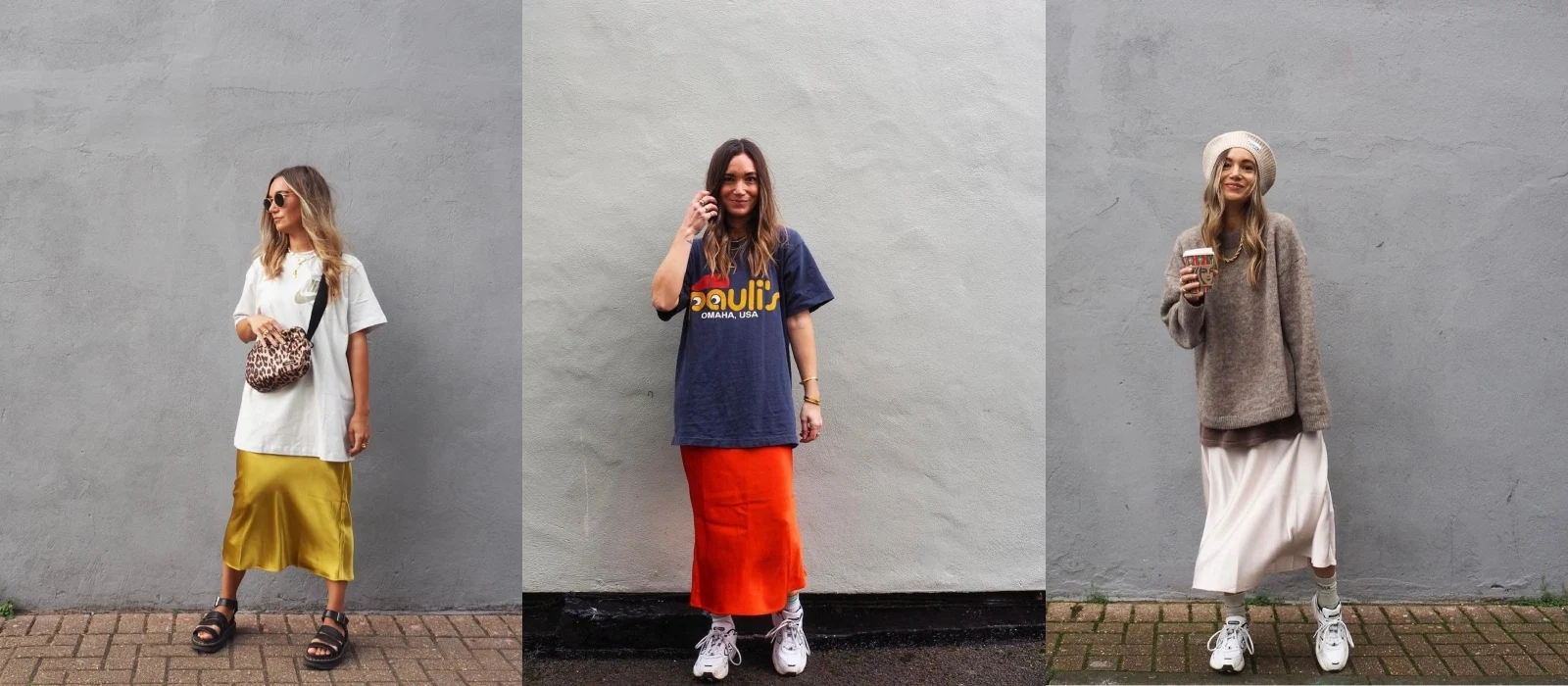 Silk skirts: How to style the relaxed wardrobe staple