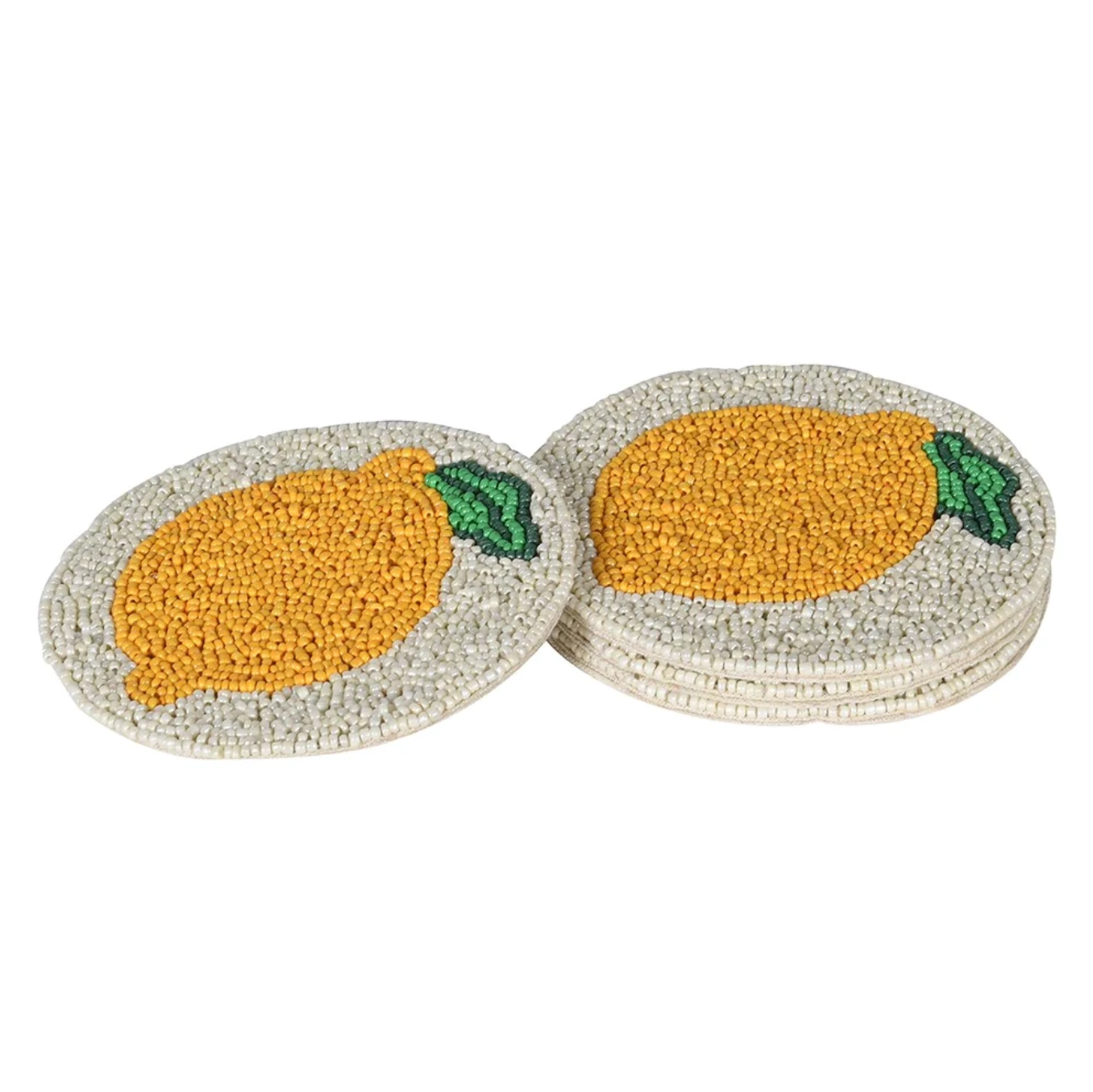 Lemon coasters, €33, Hedgeroe Home