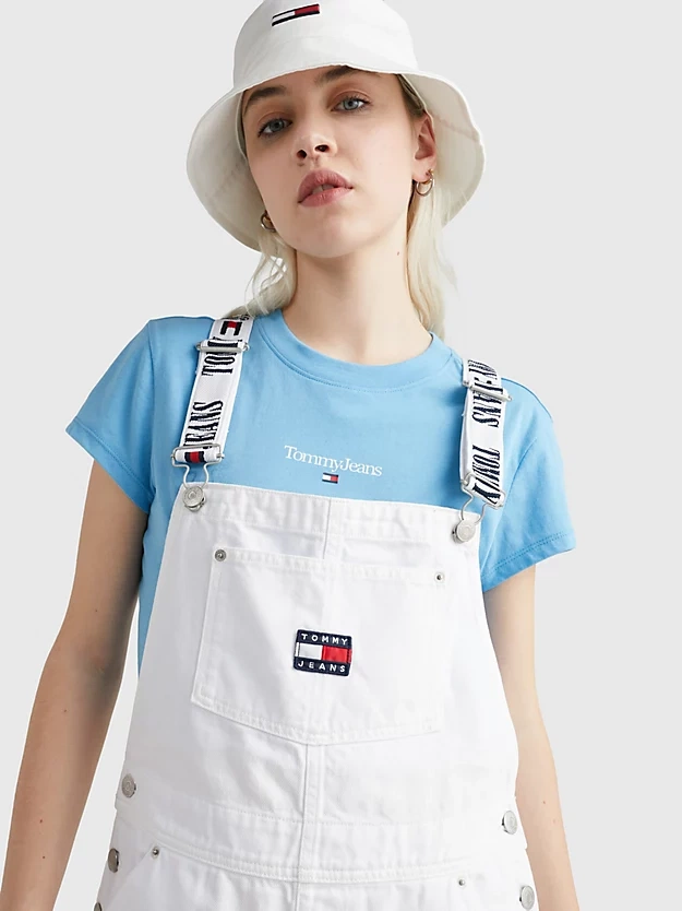 Recycled Denim Wide Leg Dungarees, €149.90, Tommy Hilfiger