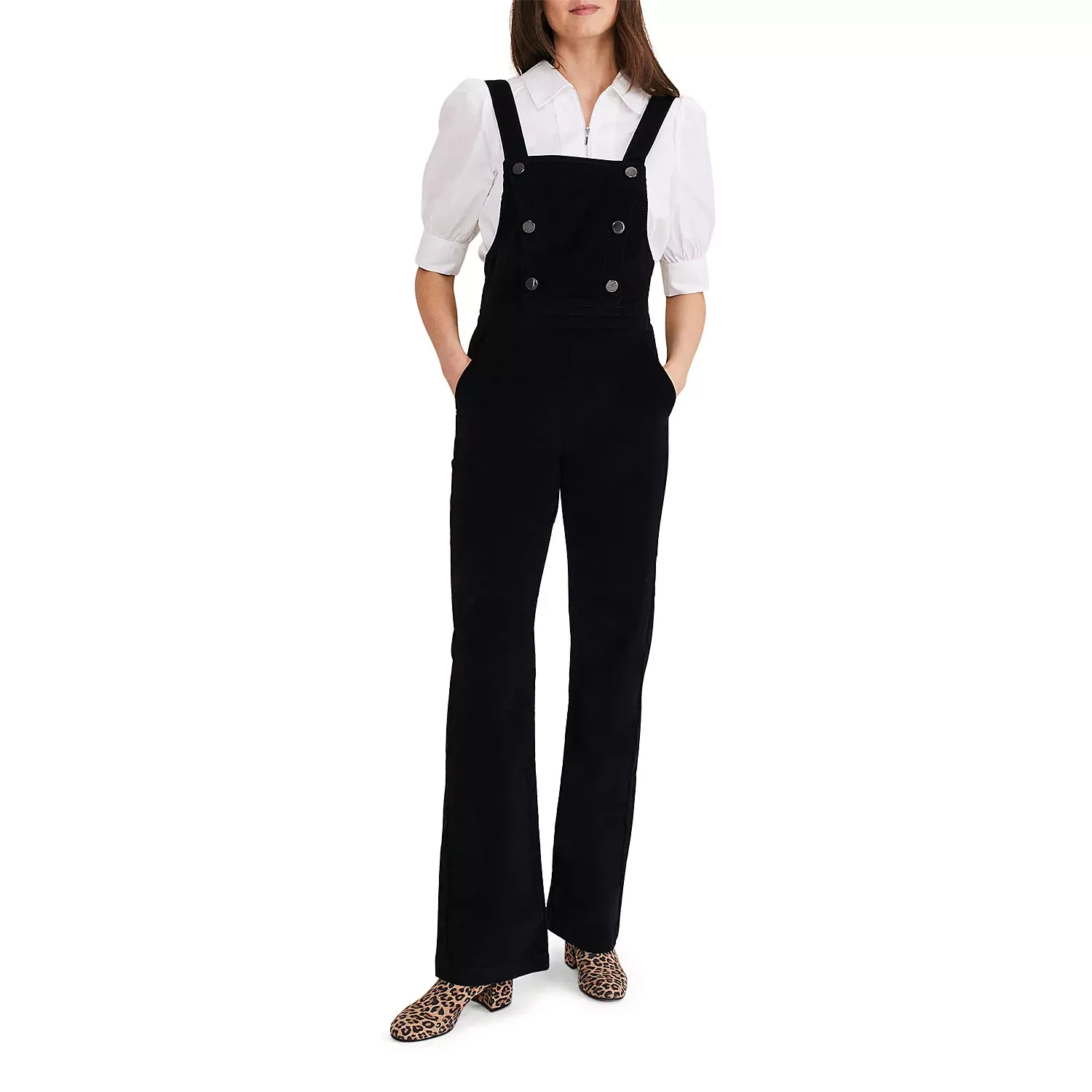 Phase Eight Jasira Corduroy Dungarees, €129, Brown Thomas