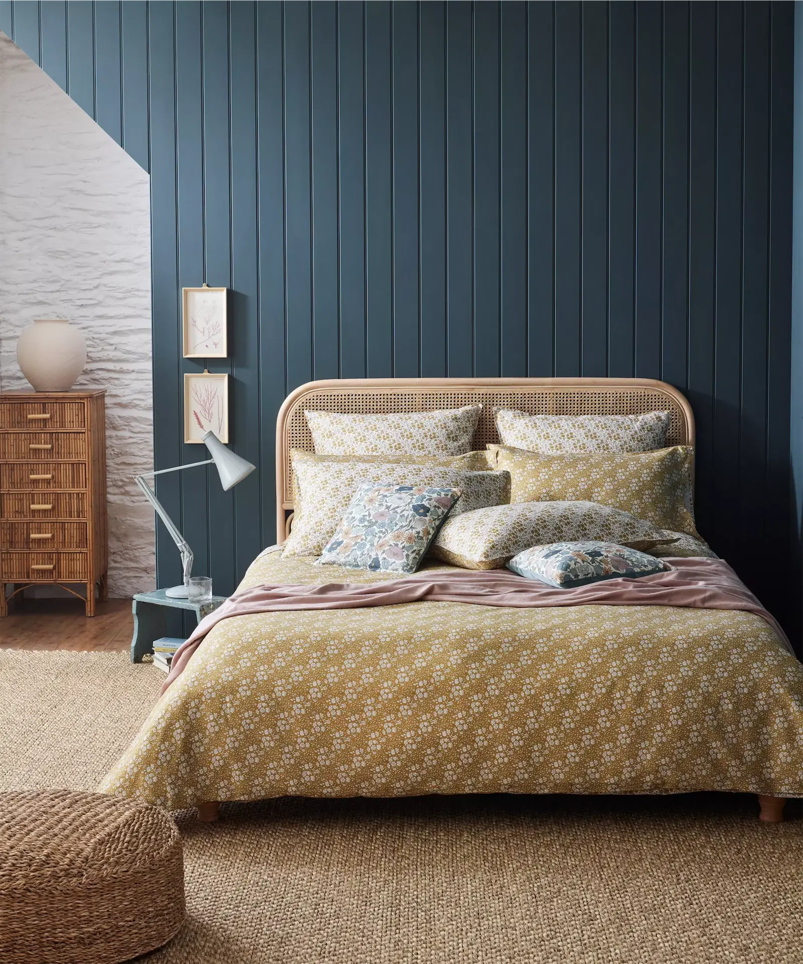 Capel Blossom Linen Super King Duvet Cover Set, €520, Liberty