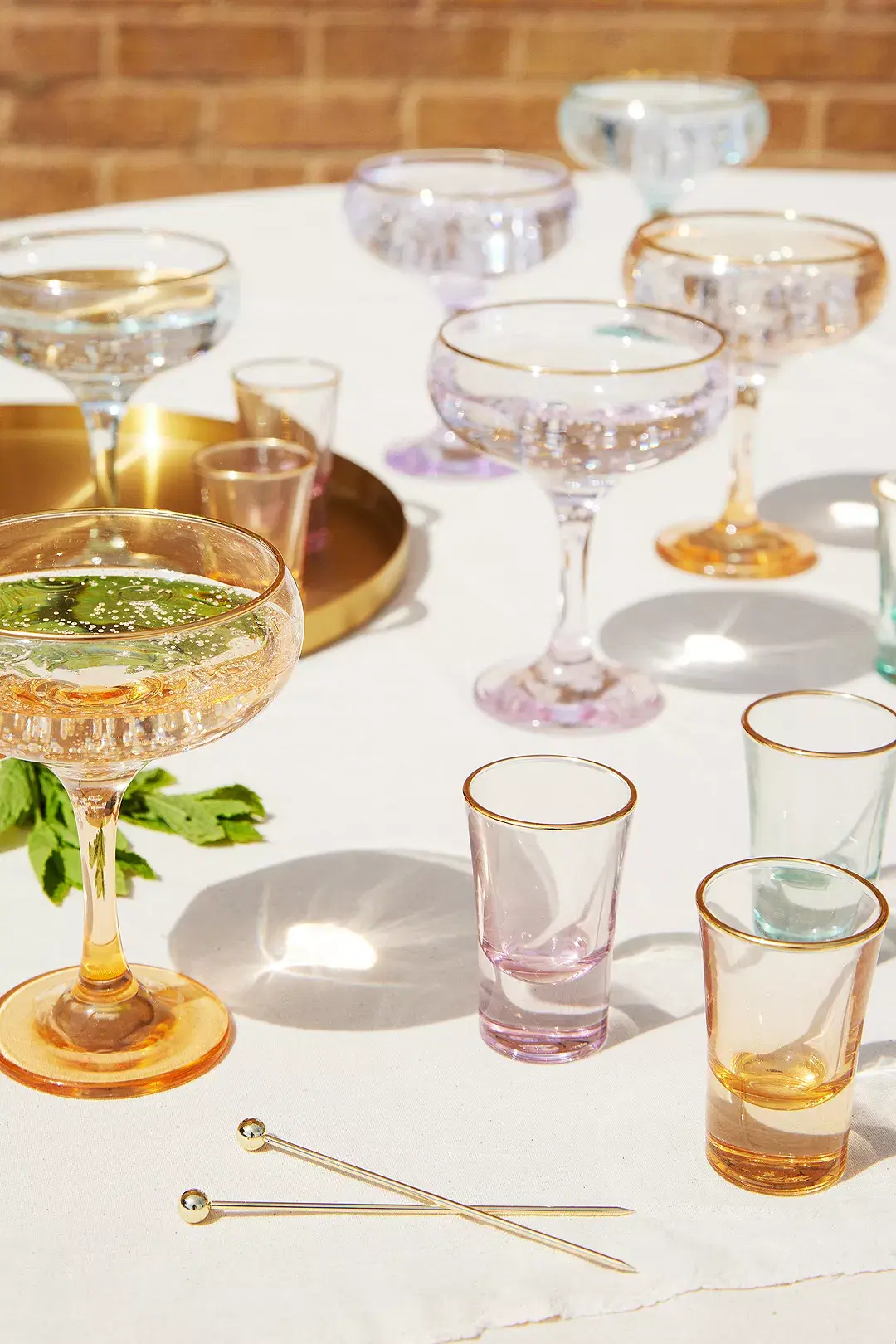 Orange champagne coupe, €10, Urban Outfitters