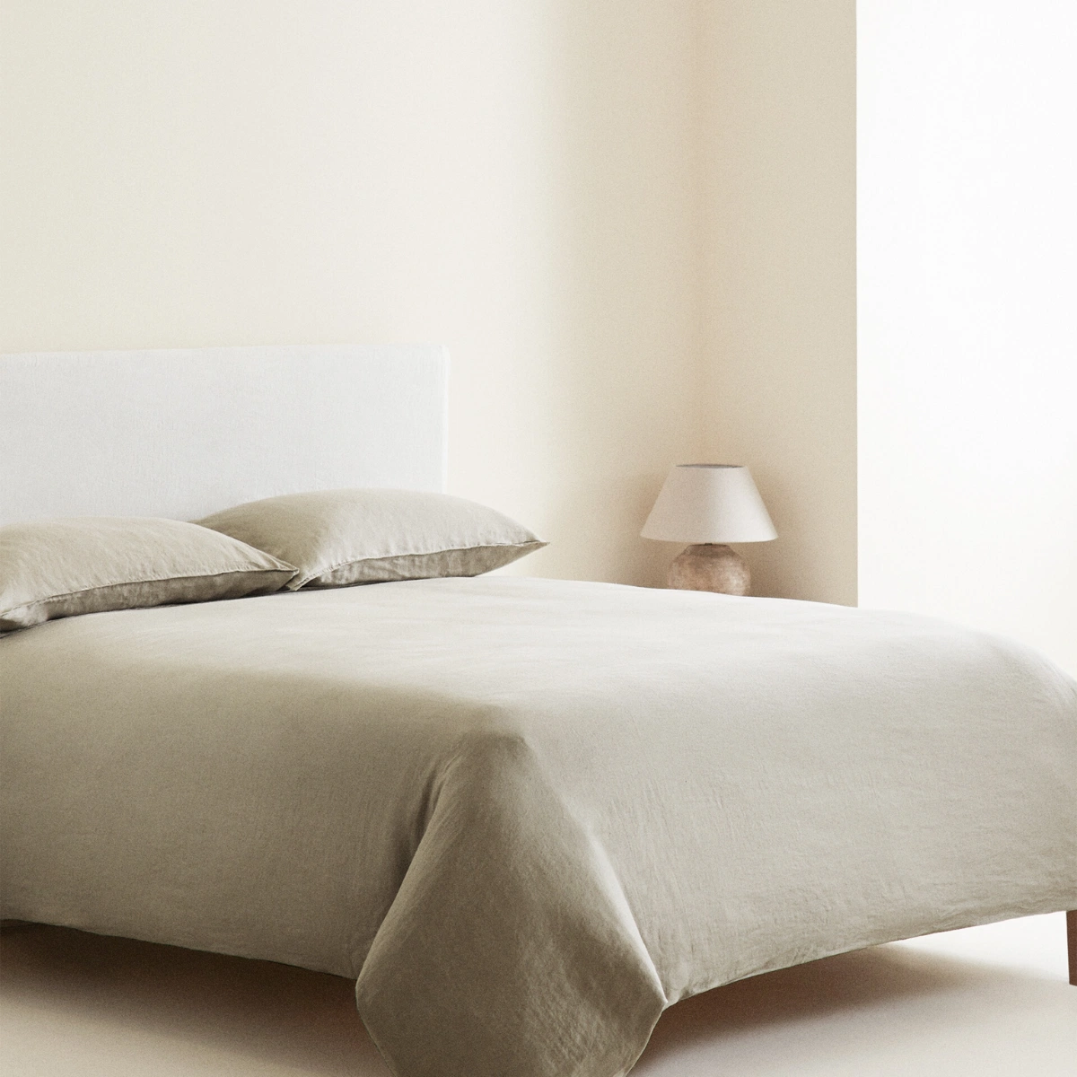 Washed Linen Duvet Cover, €69.99-€119.99, Zara Home