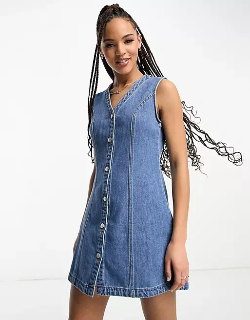 ASOS, Monki Denim Mini Dress, €58.99