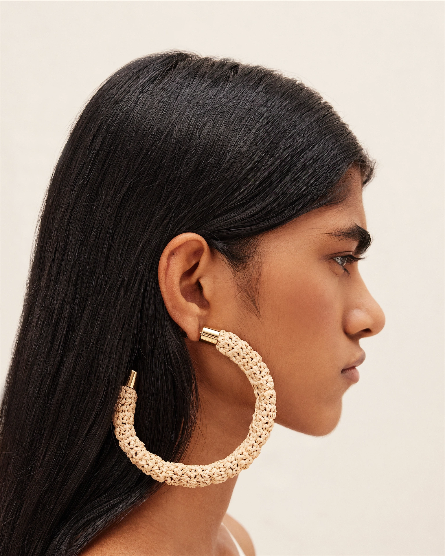Jacquemus Raffia Hoop Earrings, €280