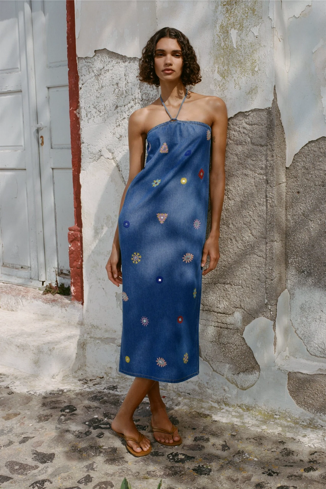 Zara, Embroidered Midi Dress, €49.95