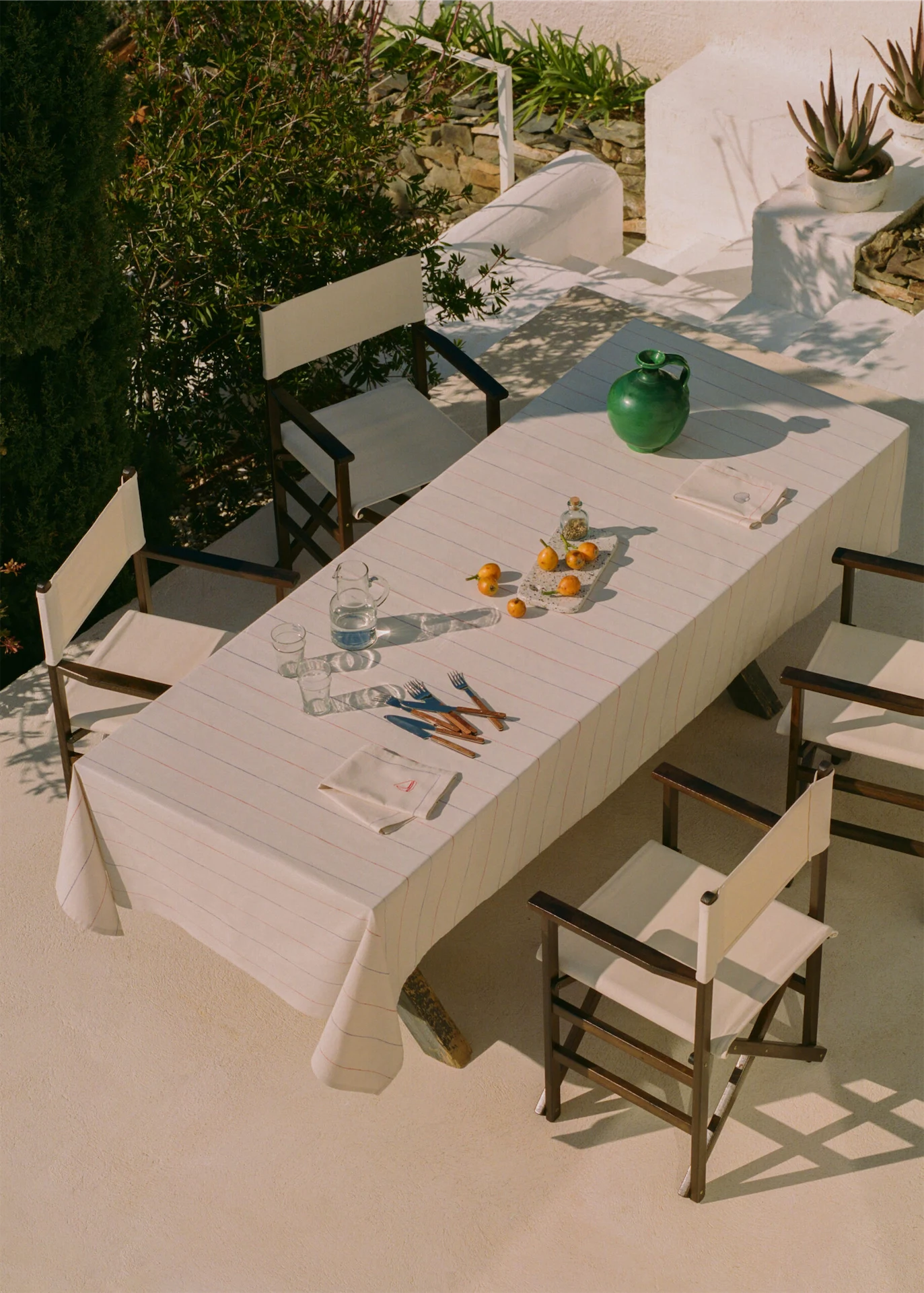 Embroidered detail tablecloth, €45.99