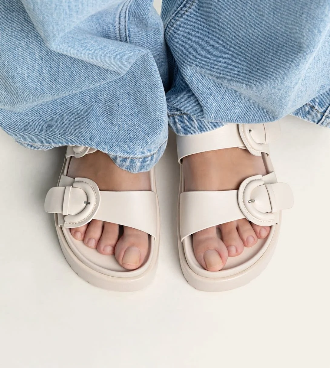 Stradivarius, Buckled Flat Sandals, €35.99