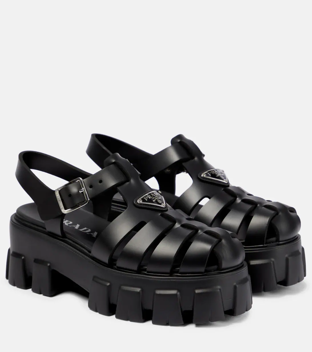 Prada Monolith Rubber Platform Sandals, €690, MyTheresa
