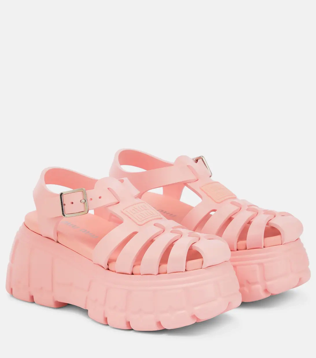 Miu Miu Fisherman Platform sandals, €600, MyTheresa