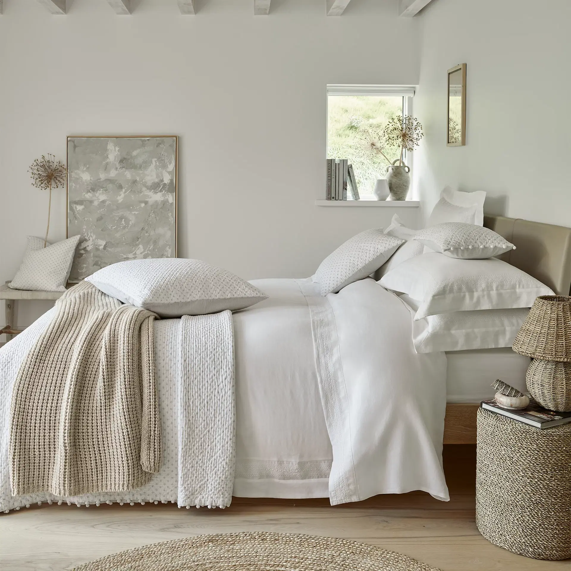 Rosalie Bed Linen Collection, from €28.80, The White Company