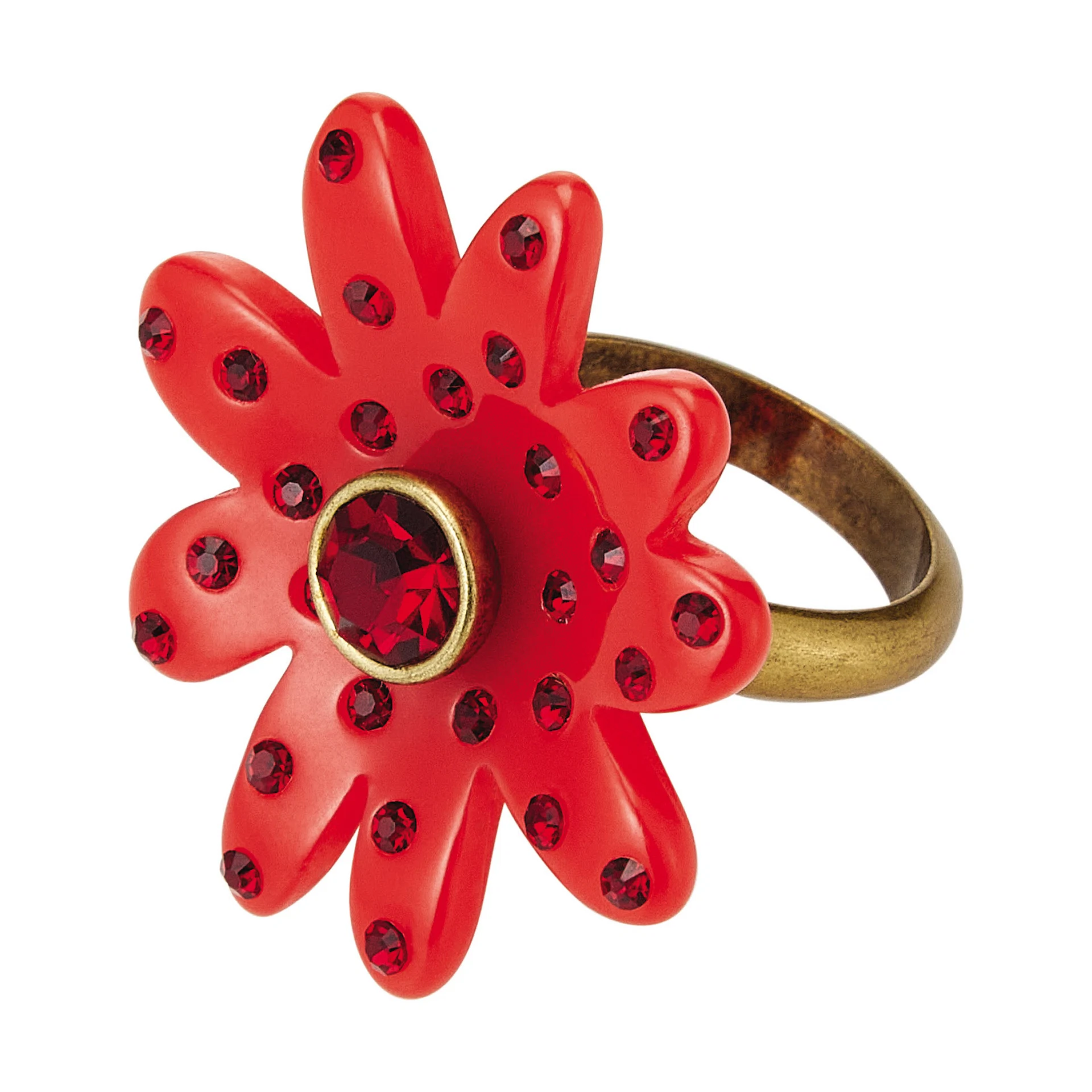 Red flower ring, €34.99