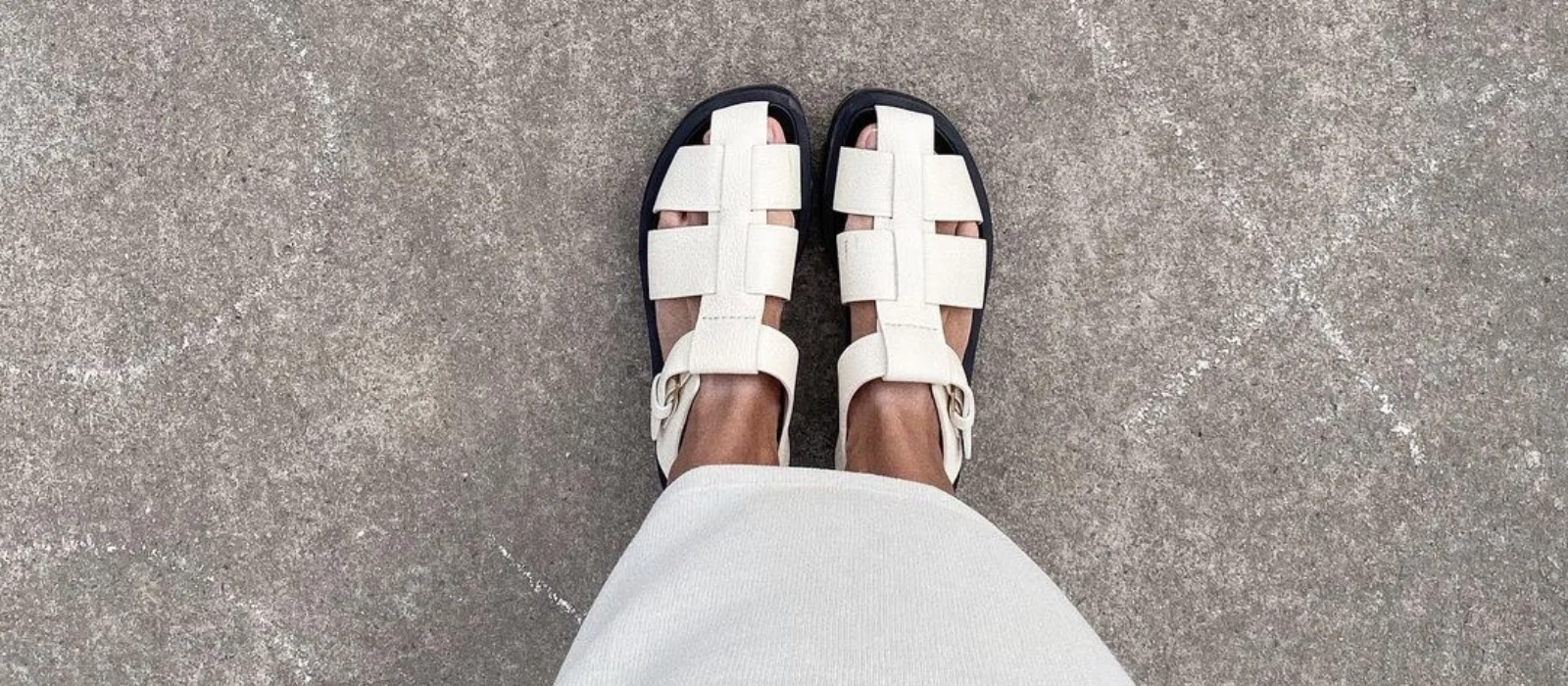 Prepare to fall hook, line and sinker for fisherman sandals