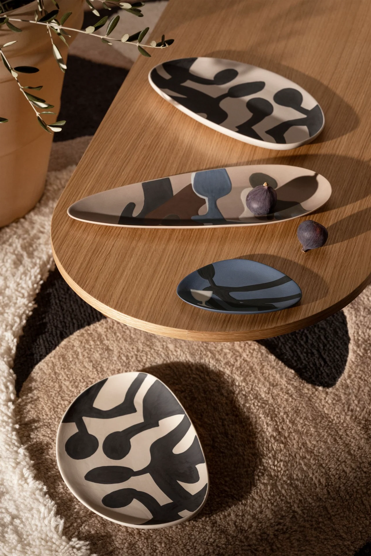 H&M, Hand-Painted Stoneware Serving Dish, €39.99