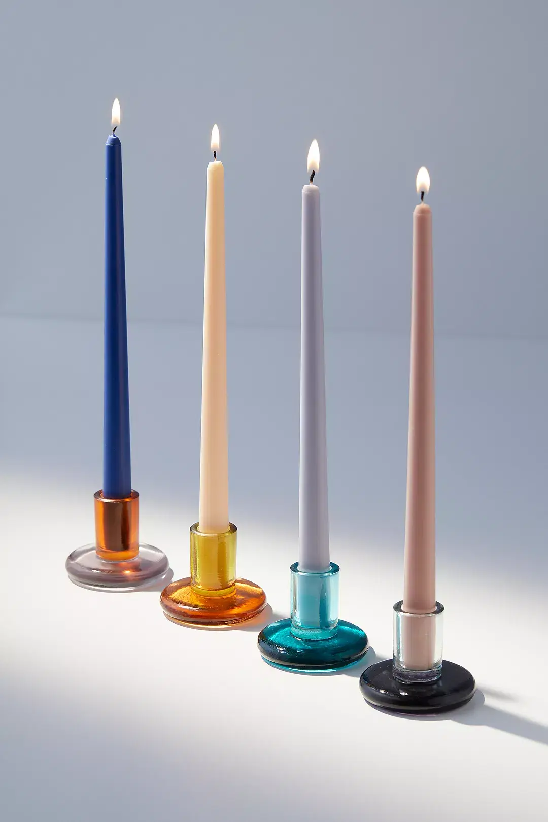 Urban Outfitters, Black Glass Anya Taper Candle Holder, €20