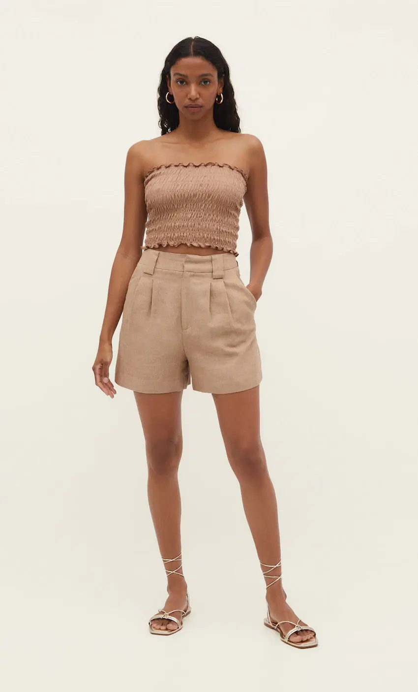 Stradivarius, Linen Blend Bermuda Shorts, €22.99