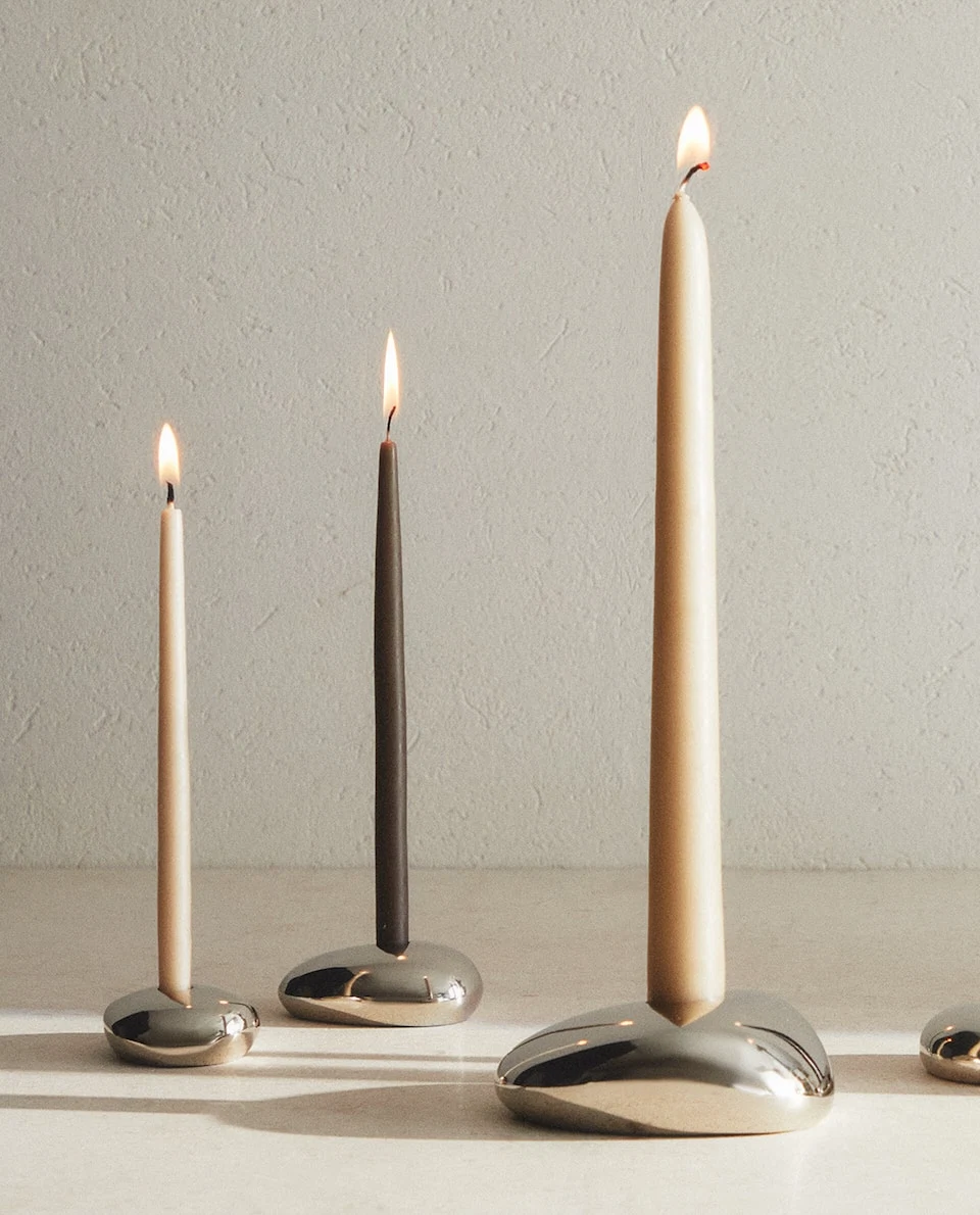 Zara, Small Set of Candles and Holders, €29.99