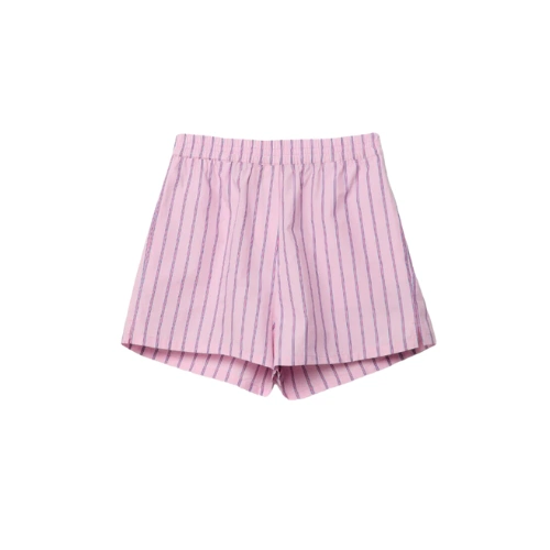 Striped Poplin Shorts with Elasticated Waistband, €17.99, Stradivarius