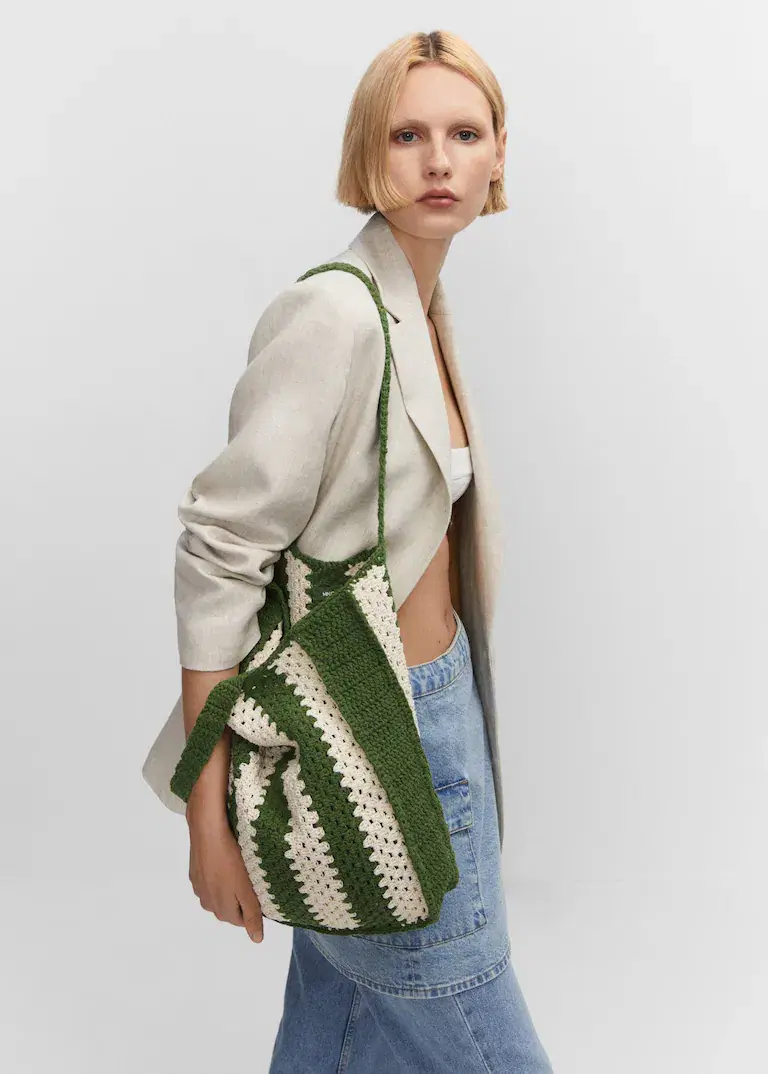 Mango, Bucket Crochet Bag, €39.99