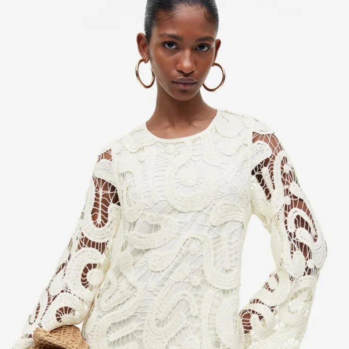 Crochet-Look A-Line Dress, €79.99