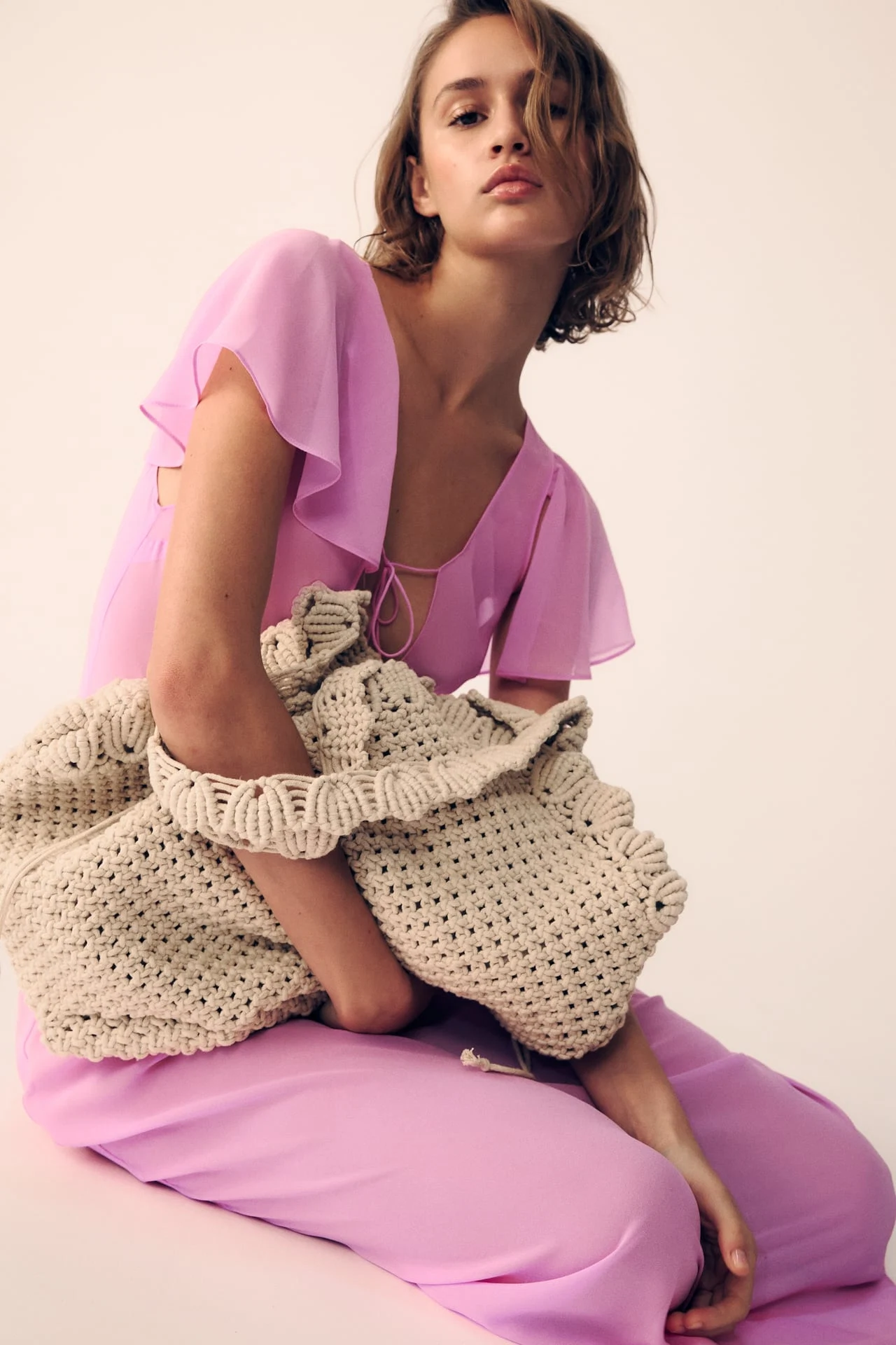 Zara, Macramé Tote Bag, €59.99