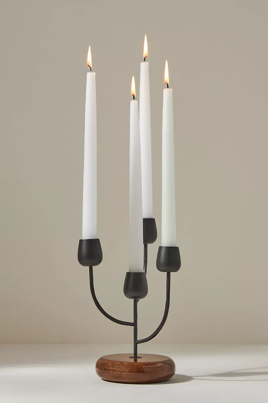 Anthropologie, Nordic Metal Mango Wood Candelabra, €75