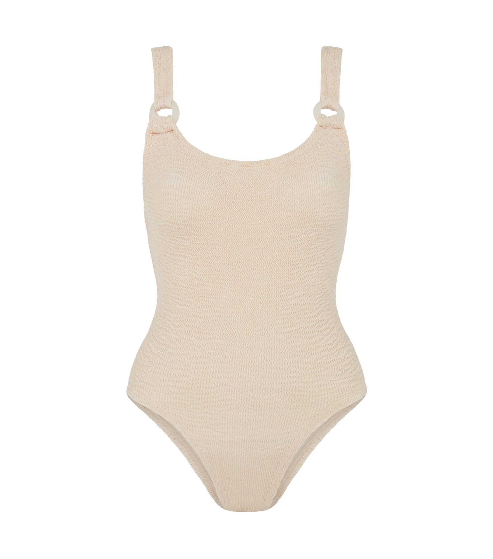 Rose Inc x Hunza G Christy Swim Metallic Pearl, €195