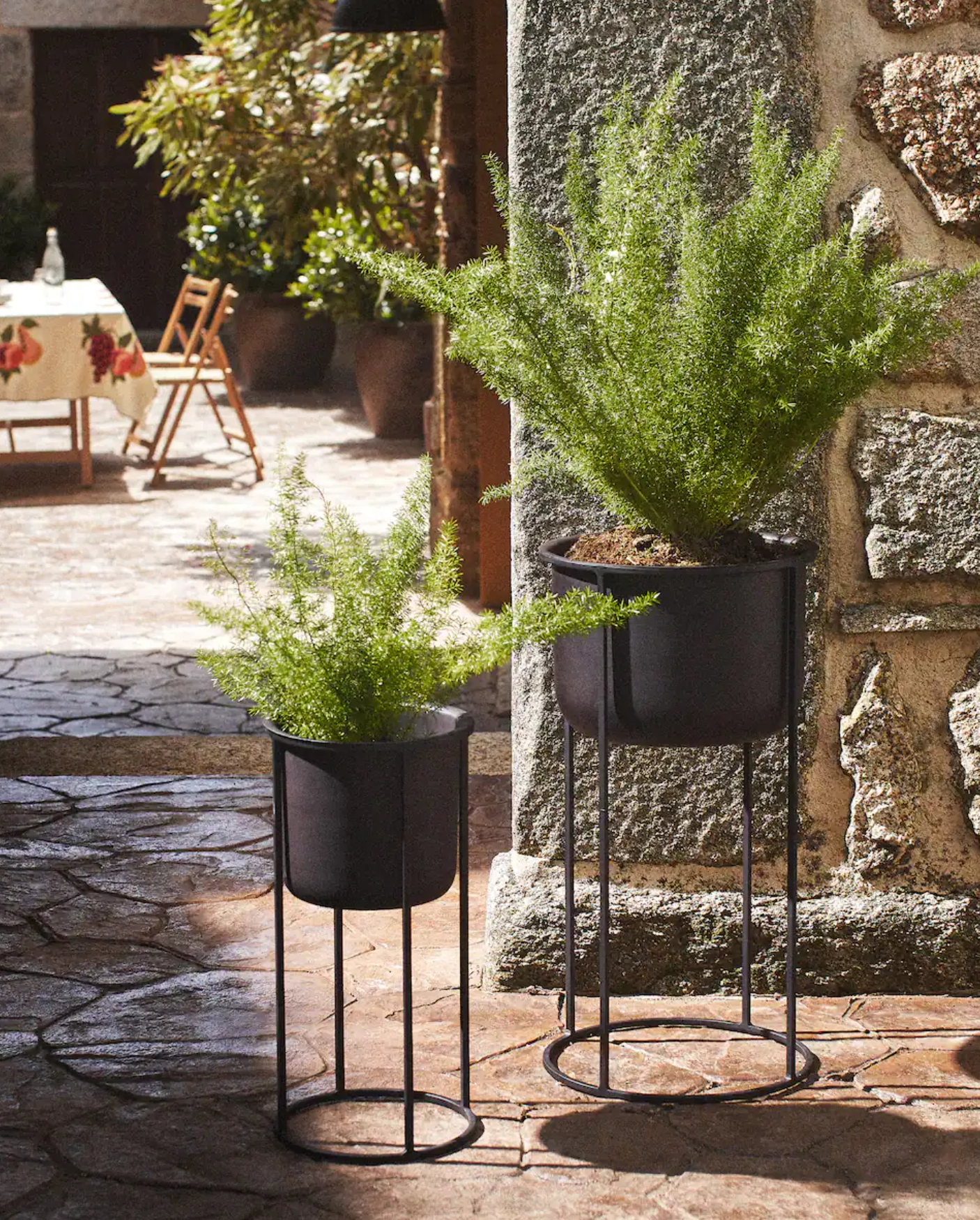 Metallic flowerpot, from €59.99, Zara Home