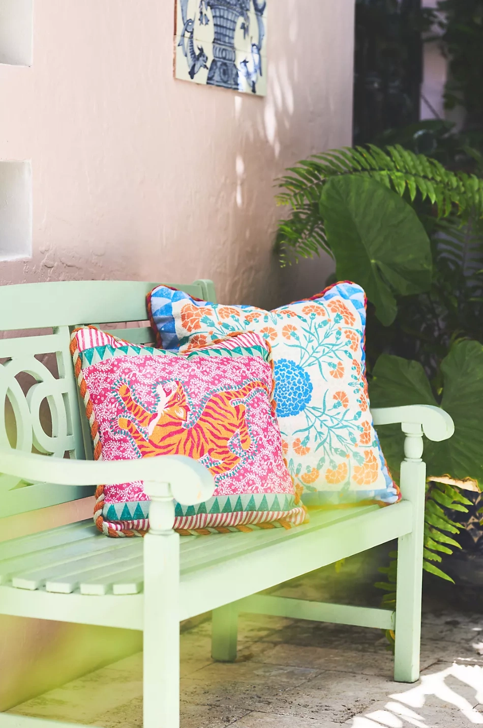 Ellen Merchant Indoor/Outdoor Cushion, €55, Anthropologie
