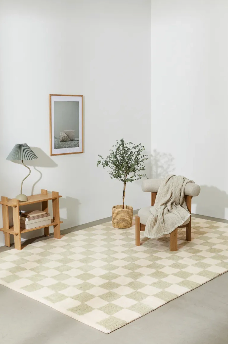 Large wool-blend rug, €449, H&M