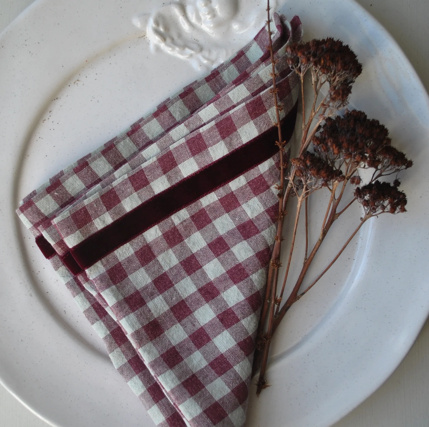 Huckleberry Napkin Set, €90, Liquorice Interiors