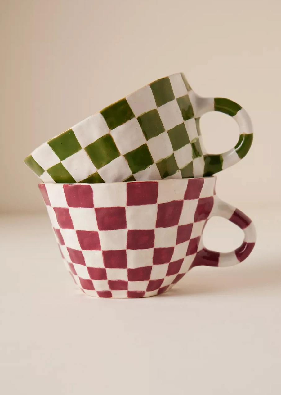 Yamine Checked Mug, €55, Anthropologie