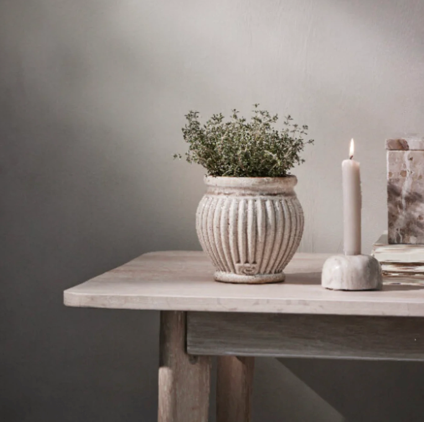 Grecian handcut ceramic planter, €35, Dwell by Eilish Rickard Interiors