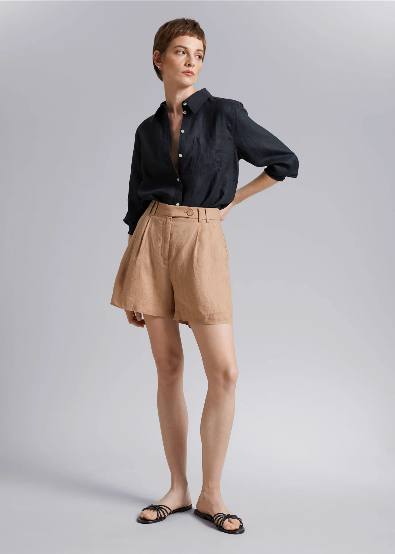 & Other Stories, Relaxed Linen Shorts, €69