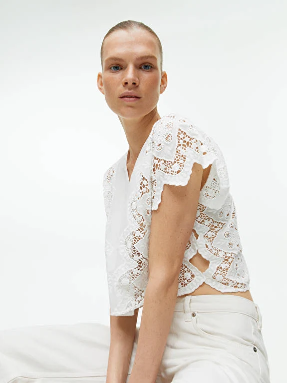 Broderie Anglaise blouse, €79, Arket