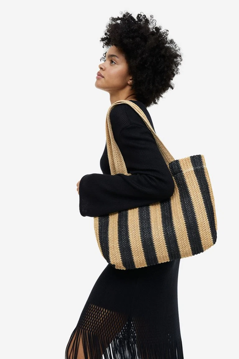 H&M, Straw Shopper, €22.99
