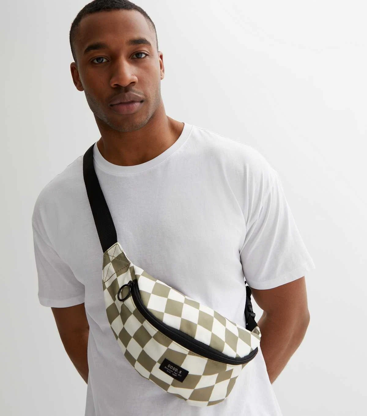 New Look, Olive Checkerboard Bum Bag, €13.49