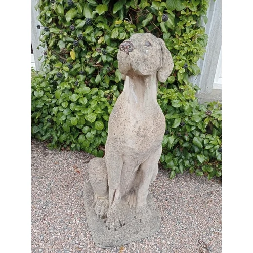 Lifesize stone model of a Great Dane, estimate €400- €600