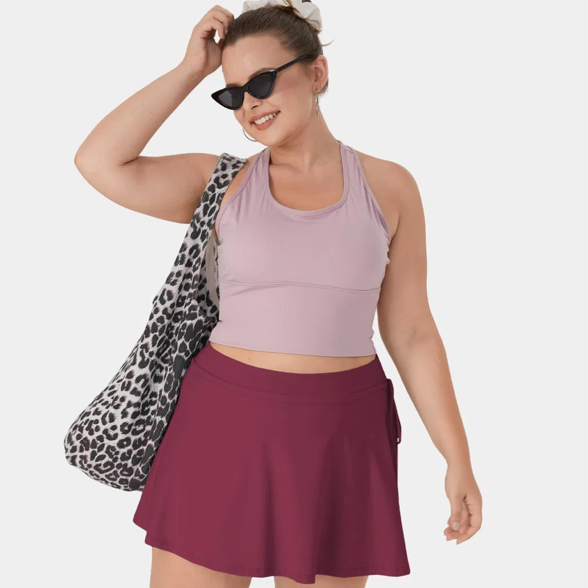 Lace Up A Line 2-in-1 Side Pocket Mini Cool Touch Skirt, €31.19