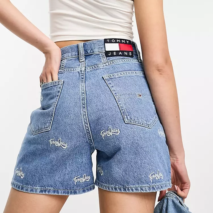 Tommy Jeans via ASOS, Critter Print Mid Wash Mom Denim, €99.90