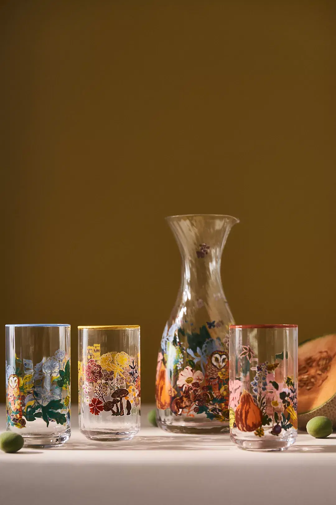Nathalie Lete for Anthropologie, Floral Glass Carafe, €45