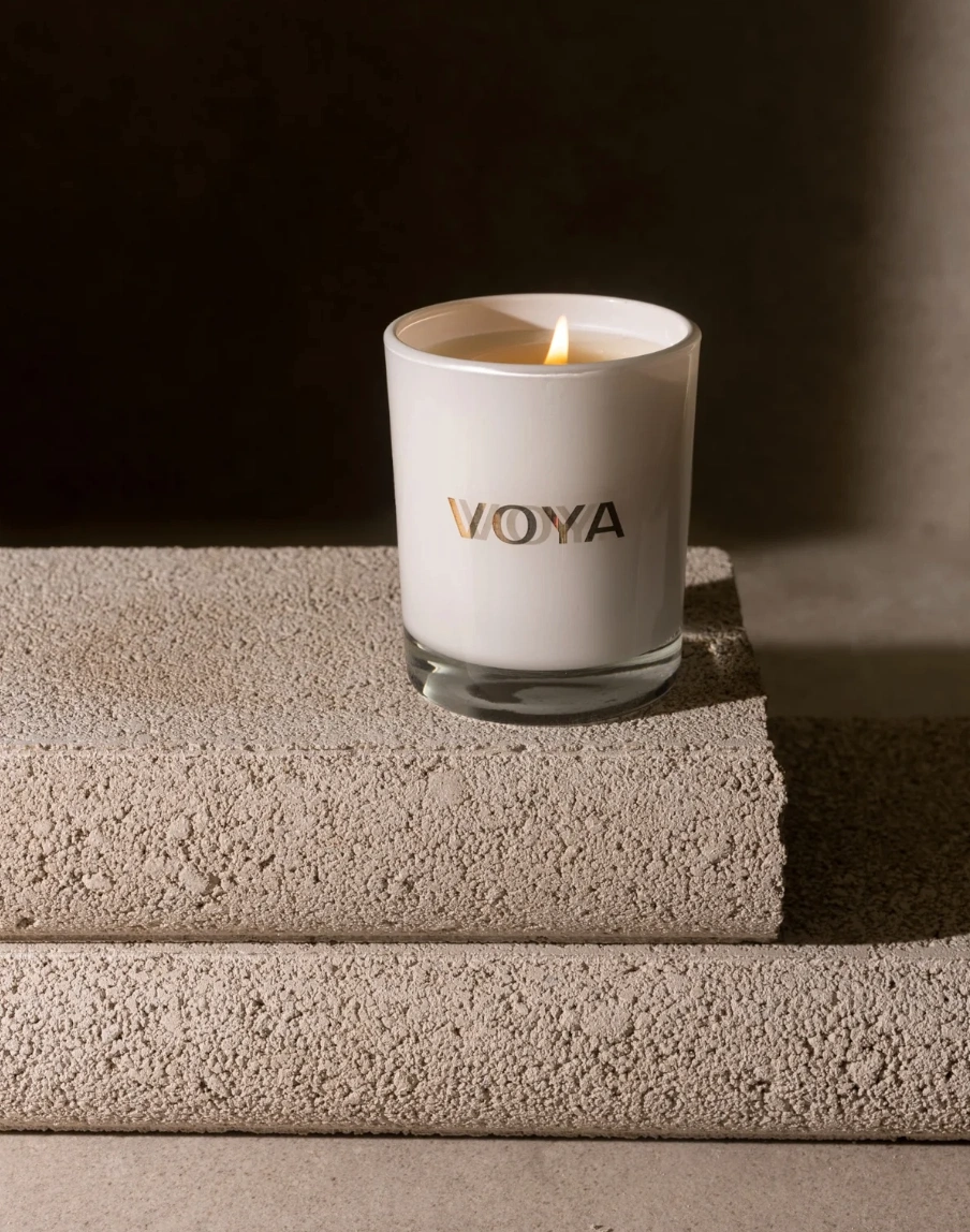 Eucalyptus, Rosemary & Lime candle, €34, Voya